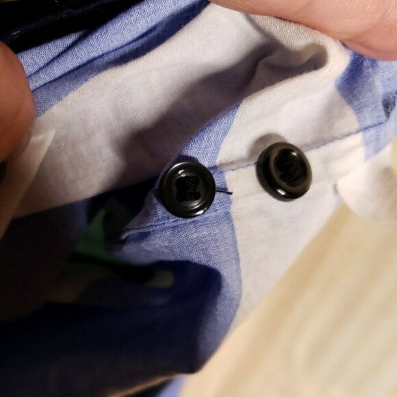 J. Crew Womens Striped Long Sleeve 3/4  Button Down Lightweight Tunic Top Medium - Picture 4 of 6